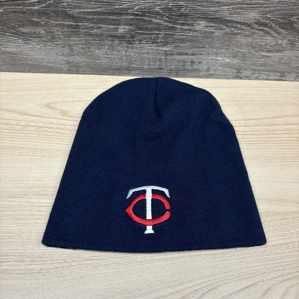 Minnesota Twins Hat‎ Beanie Fitted Mens One Size Blue MLB Baseball Knit Winter